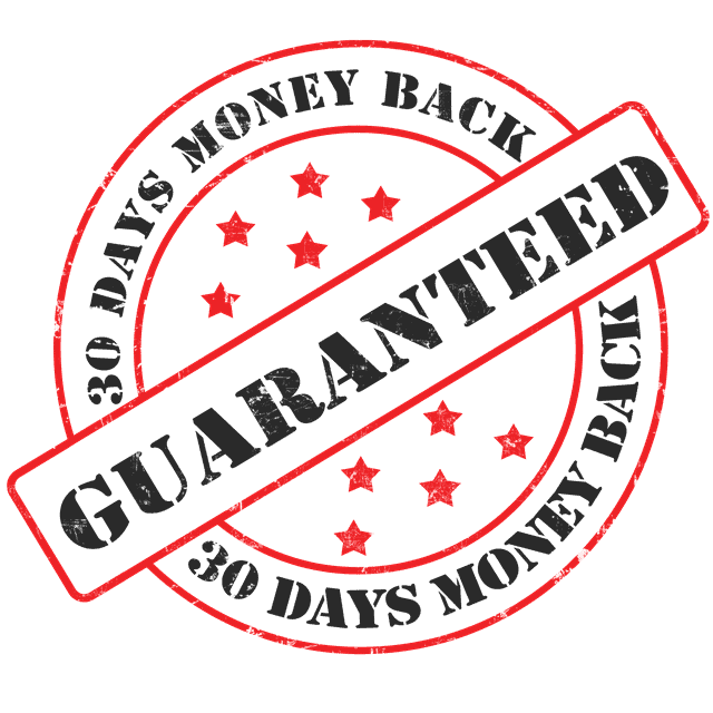 dxw3's 30-days money back guarantee stamp
